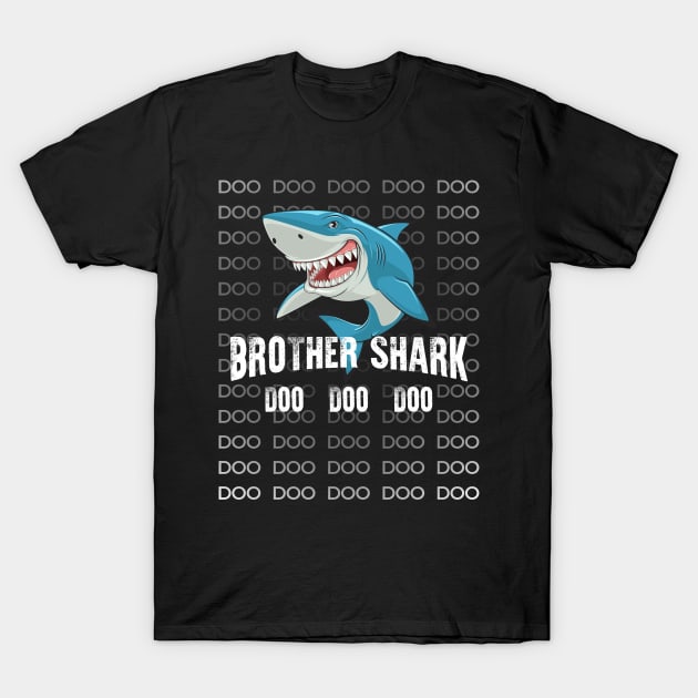 Brother Shark Shirt Doo Doo Matching Family Shark T-Shirt T-Shirt by Adamita